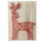 Northlight 11" Ruby Red "Crazy String" Reindeer Wall Decoration